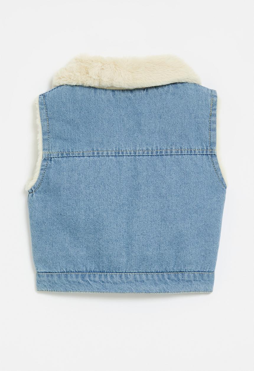 Pop Candy - Denim gilet - blue