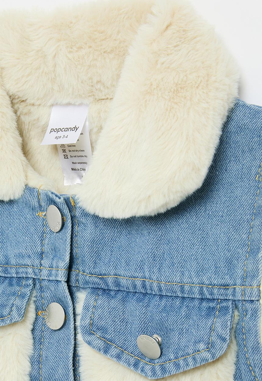 Pop Candy - Denim gilet - blue