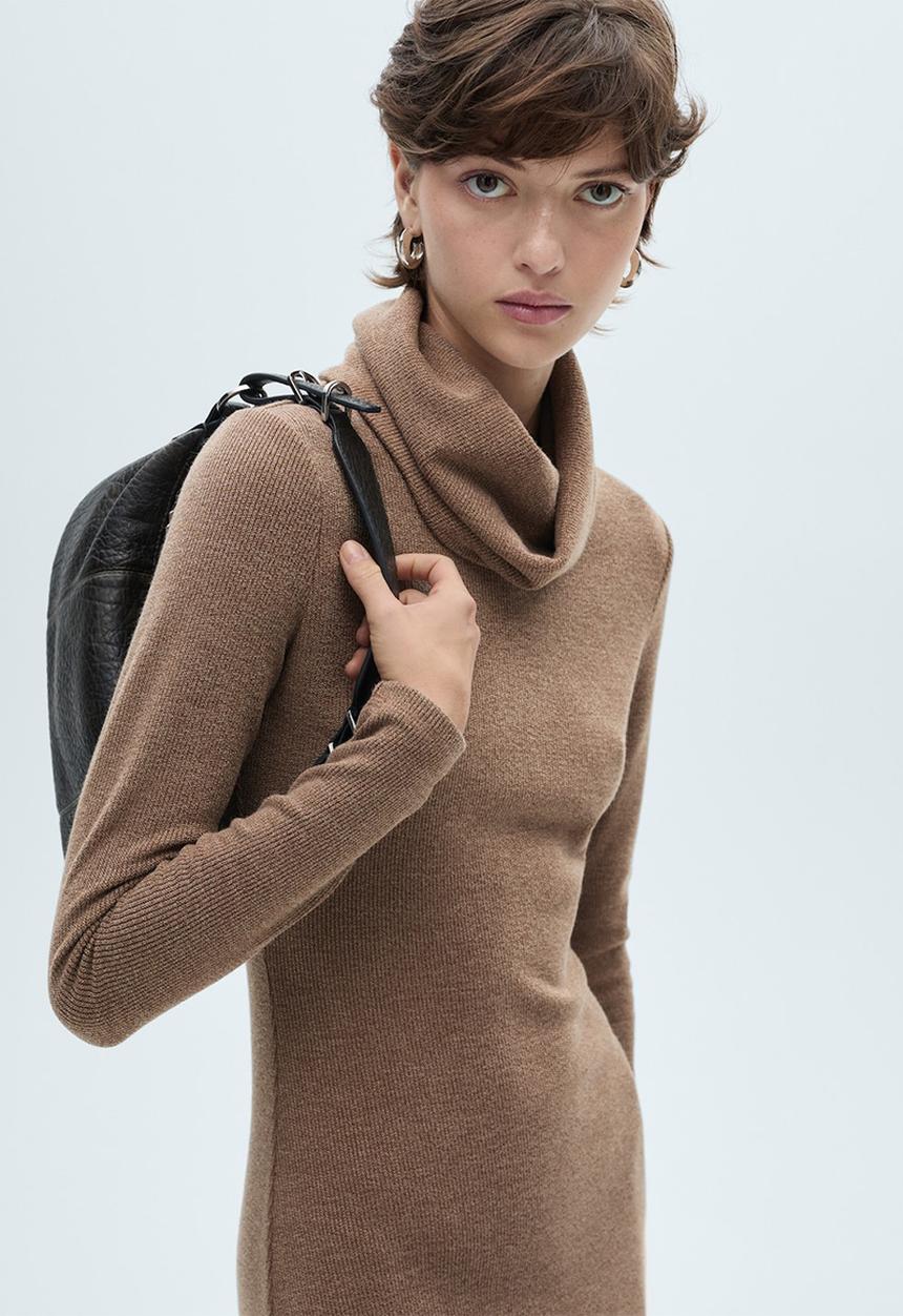 MANGO - Dress Gino - Brown
