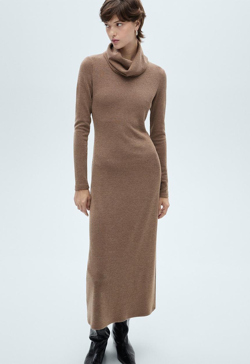 MANGO - Dress Gino - Brown
