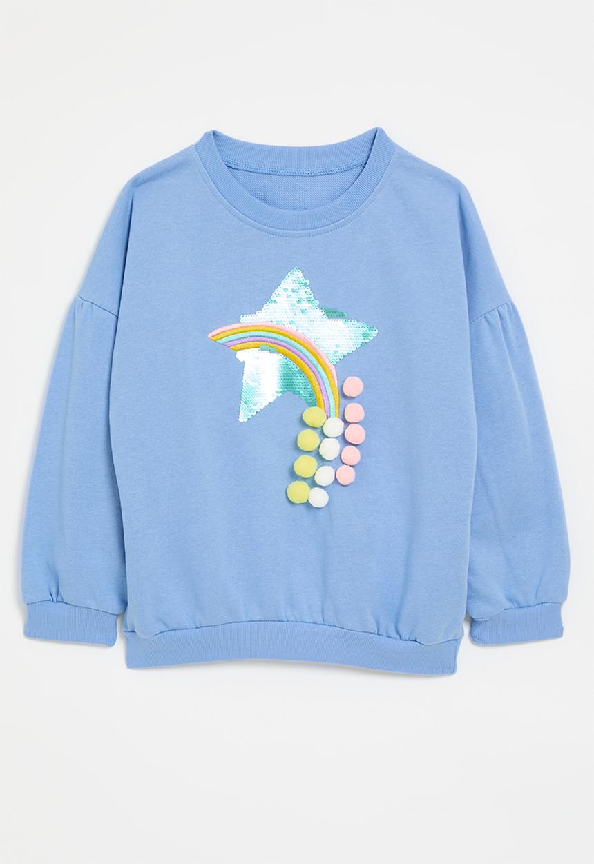 Pop Candy - Applique sweat top - blue