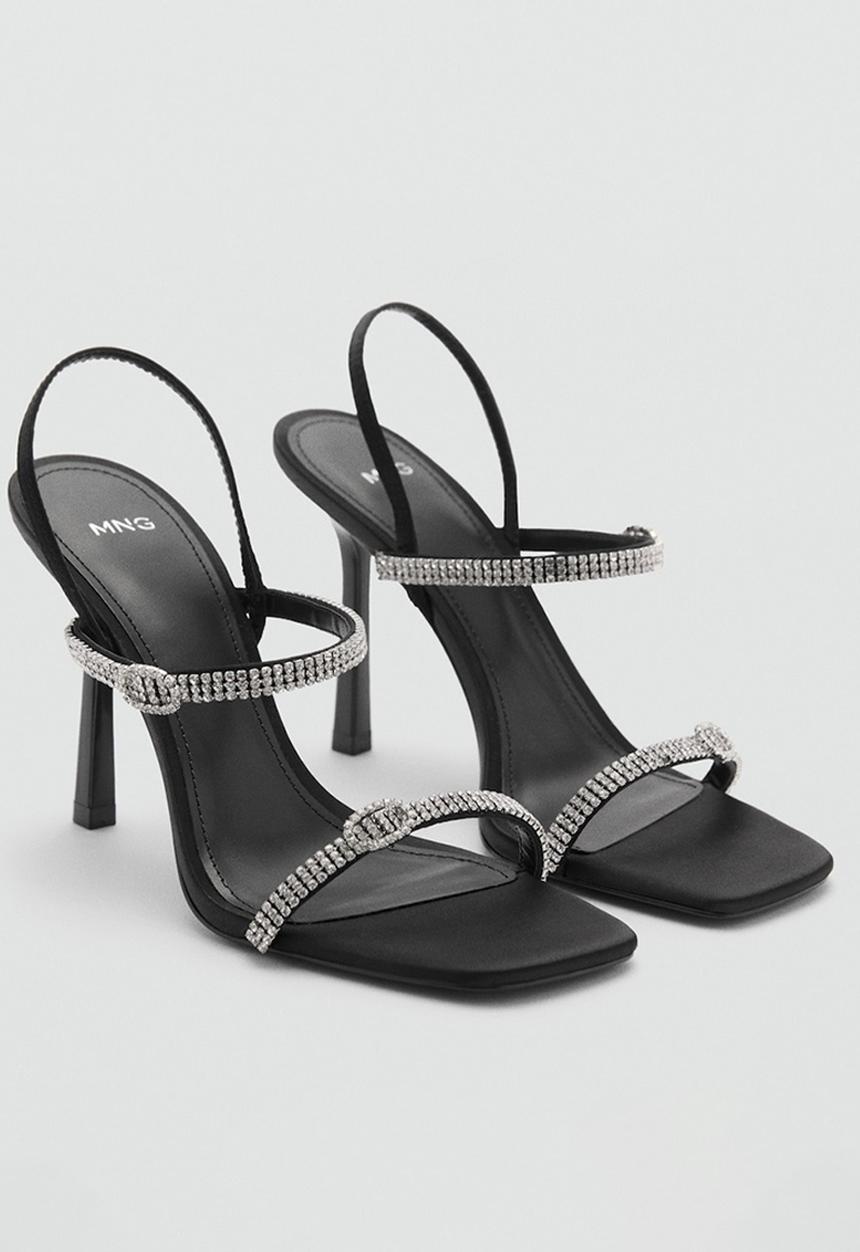 MANGO - Bright heel - black