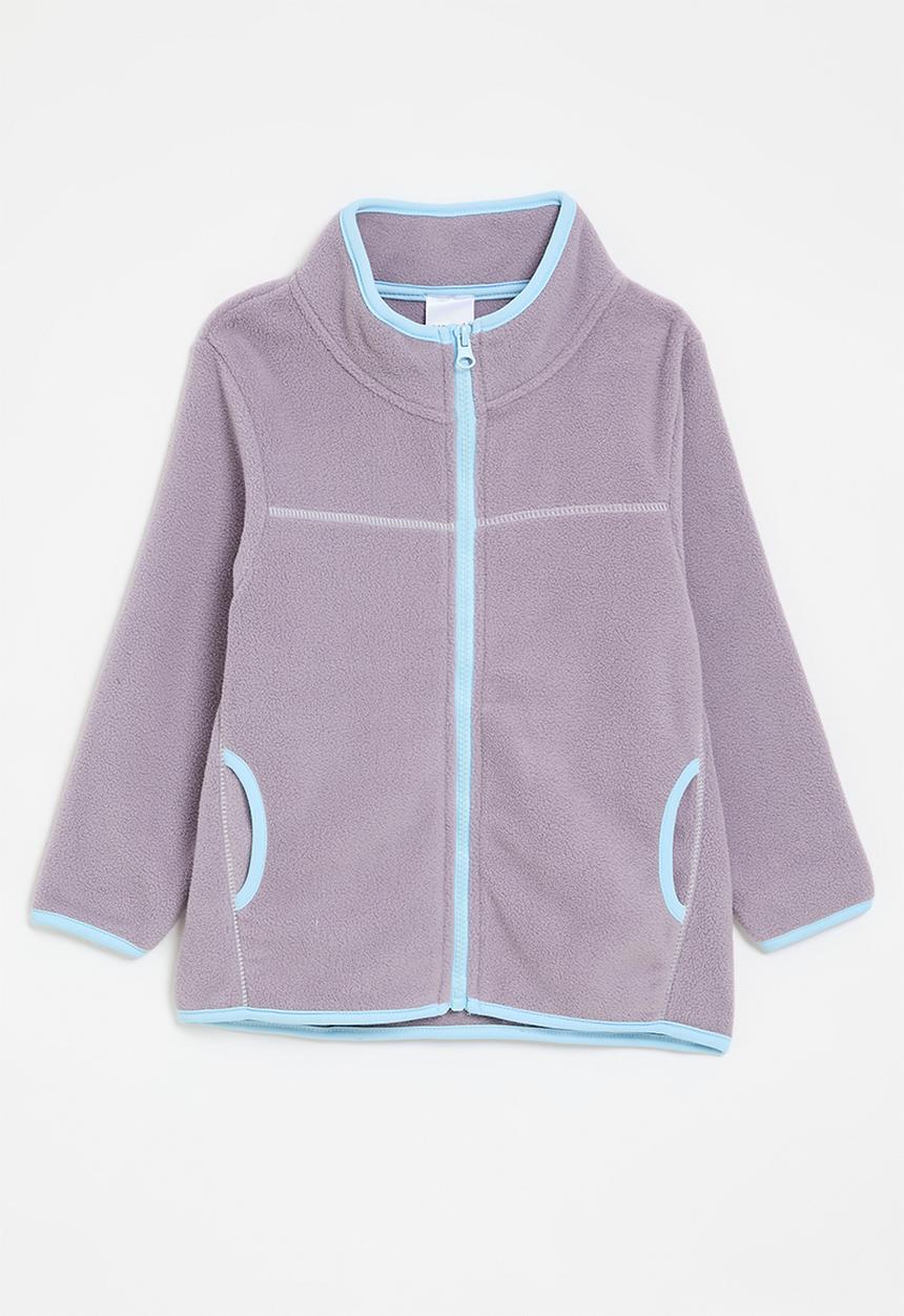 Pop Candy - Fleece zip through jacket- purple