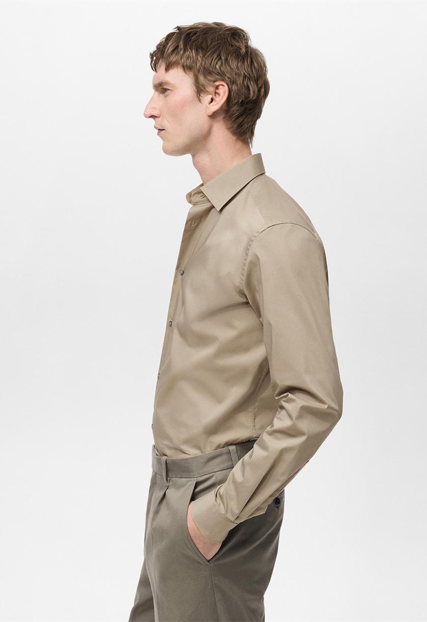 MANGO - Shirt play - light brown