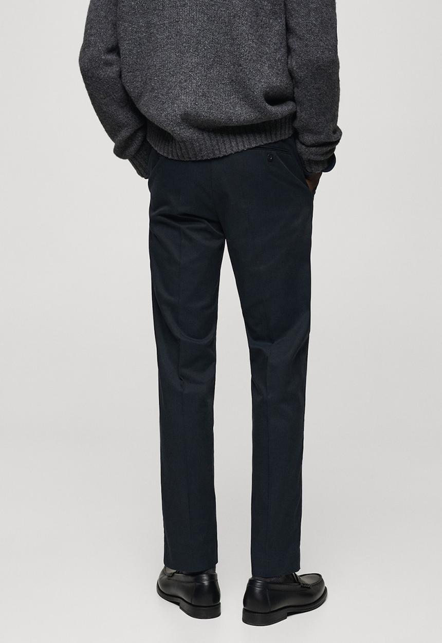 MANGO - Trousers Nicco - Navy