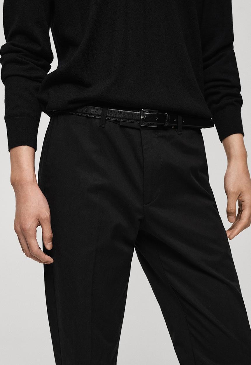 MANGO - Trousers Nicco  - Black
