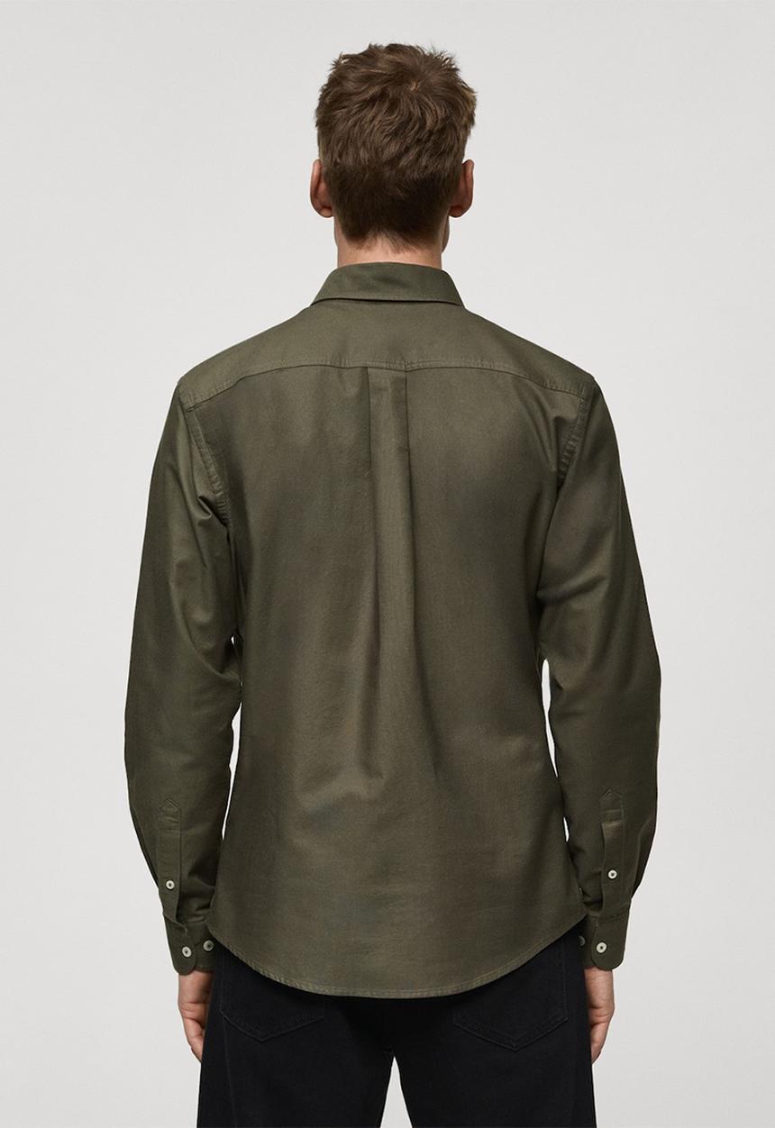 MANGO - Shirt oxford1 - khaki
