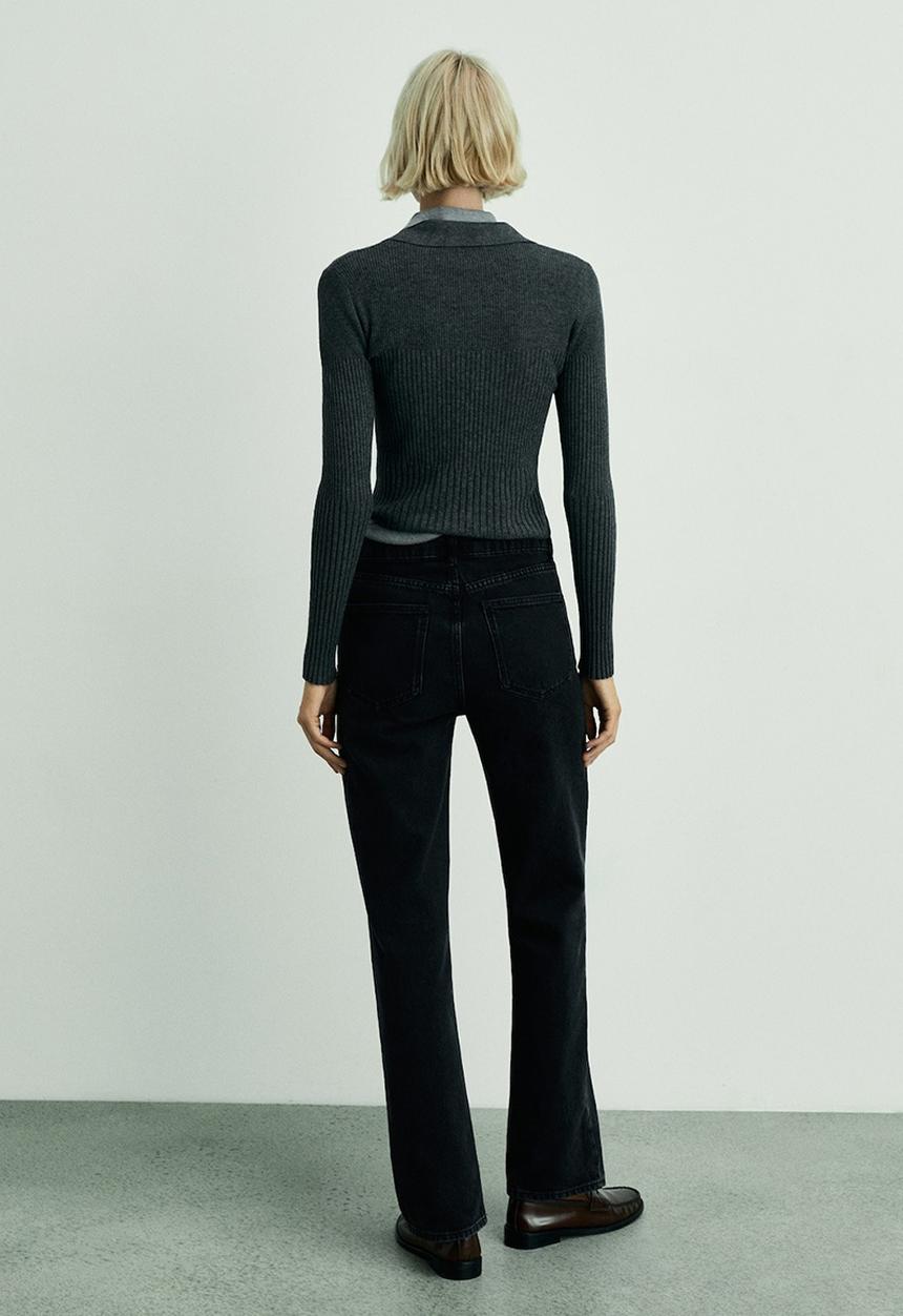 MANGO - Jeans Matilda - Open Gray