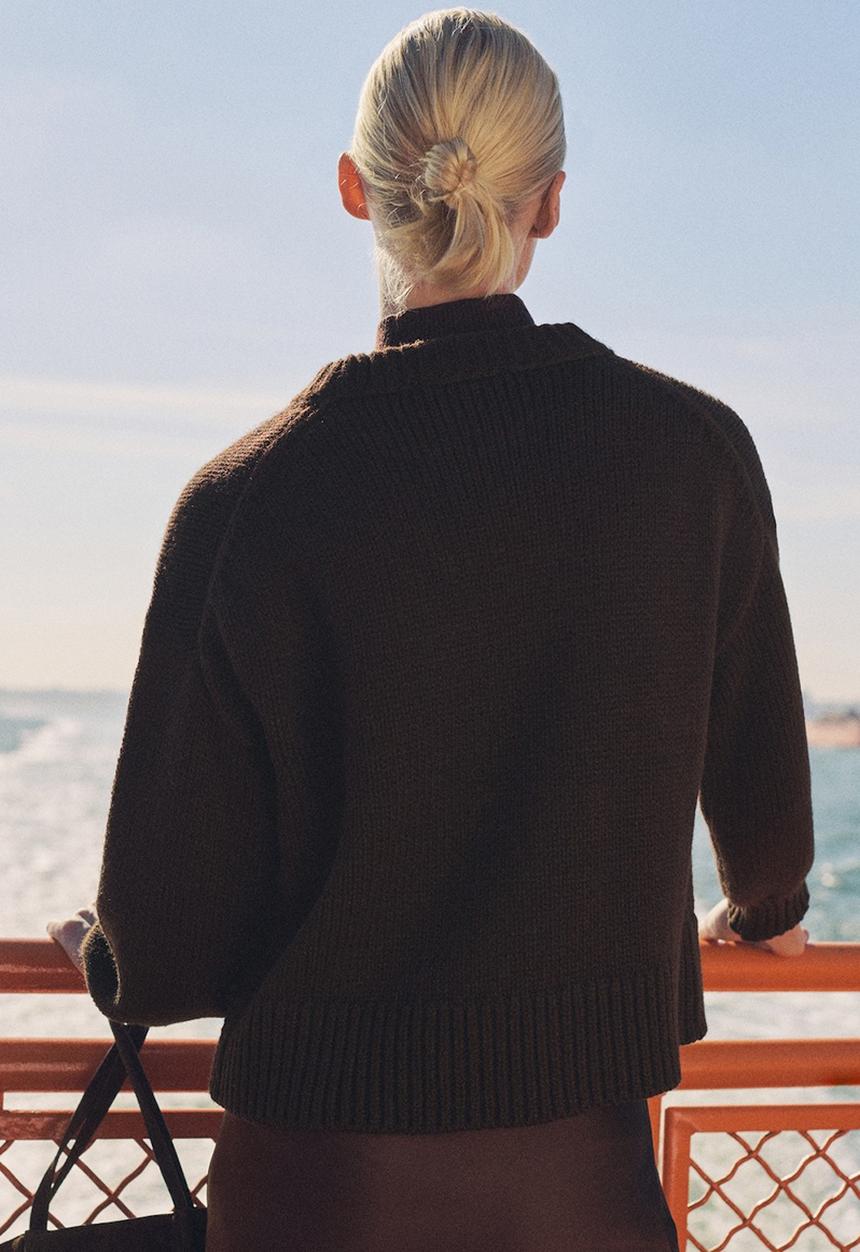 MANGO - Sweater Fuster - Brown