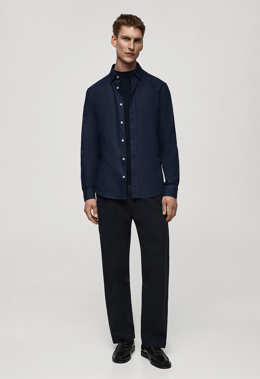 MANGO - Shirt oxford - navy