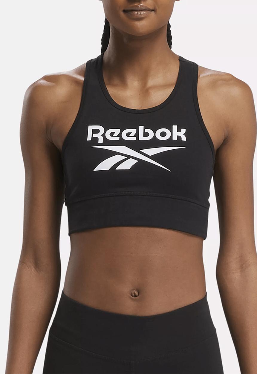 Reebok - Reebok Identity Big Logo Cotton Bralette - Black