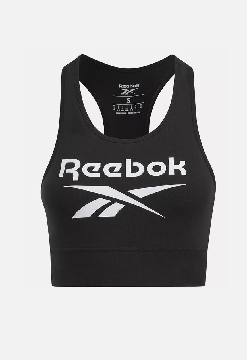 Reebok - Reebok Identity Big Logo Cotton Bralette - Black