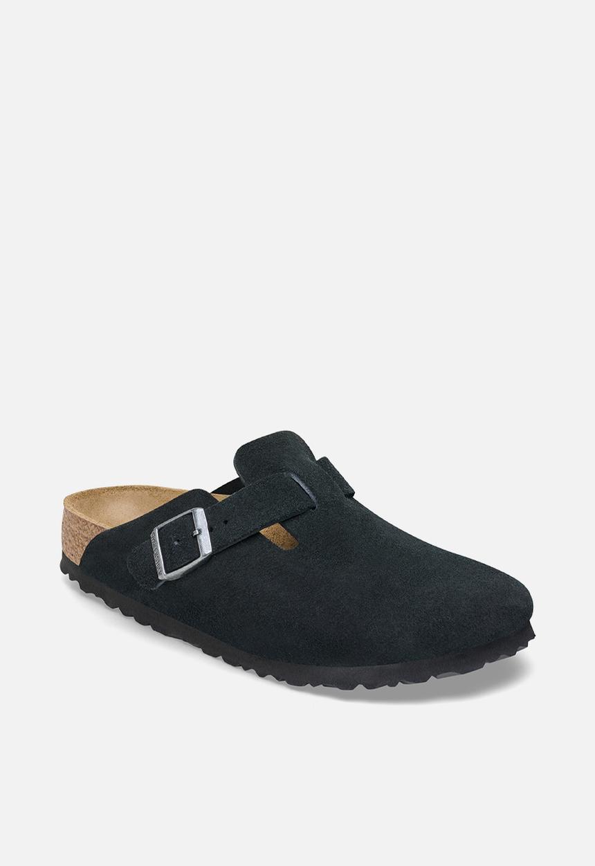Birkenstock - Boston suede narrow - black