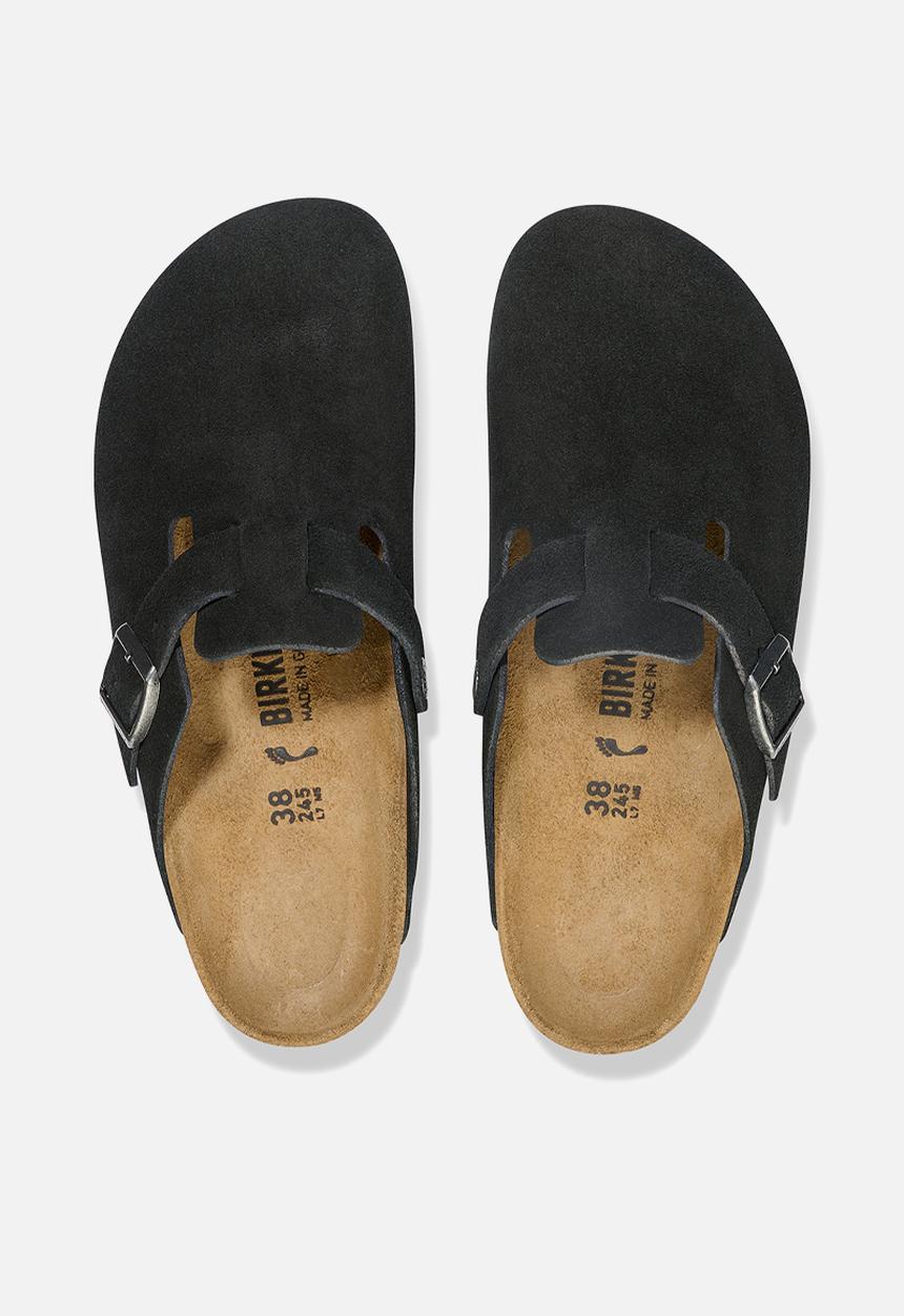 Birkenstock - Boston suede narrow - black