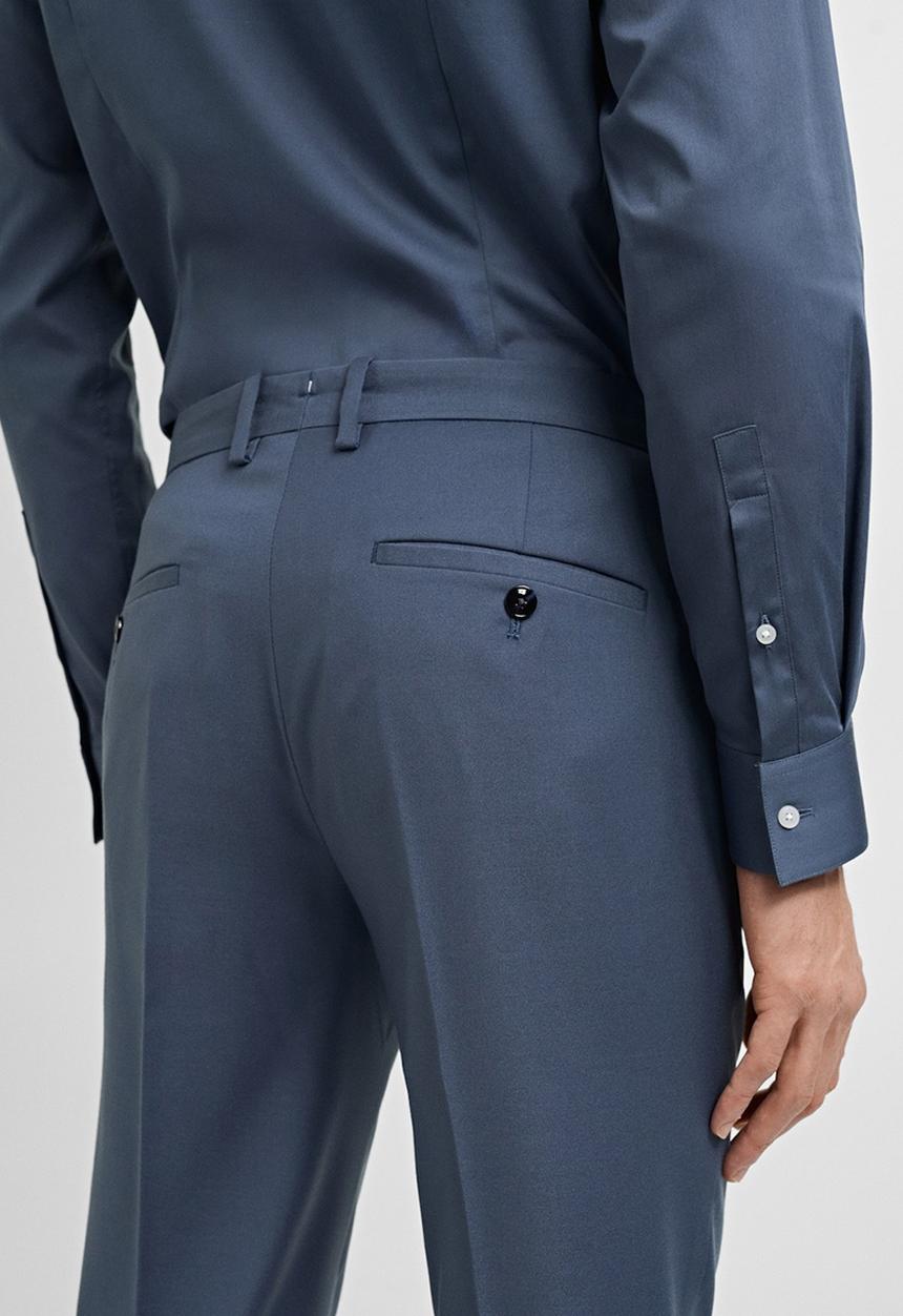 MANGO - TROUSERS PARIS  - SKY-BLUE