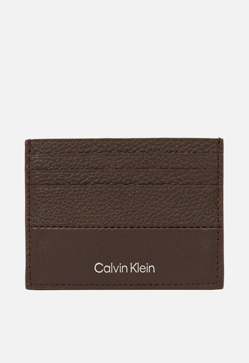 Calvin Klein - Subtle Mix Cardholder 6Cc - Java Brown Pebble And Smooth