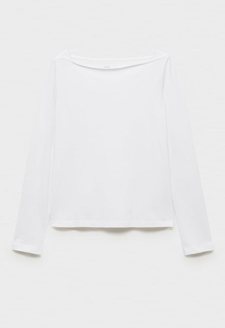 MANGO - T-Shirt Saco - White