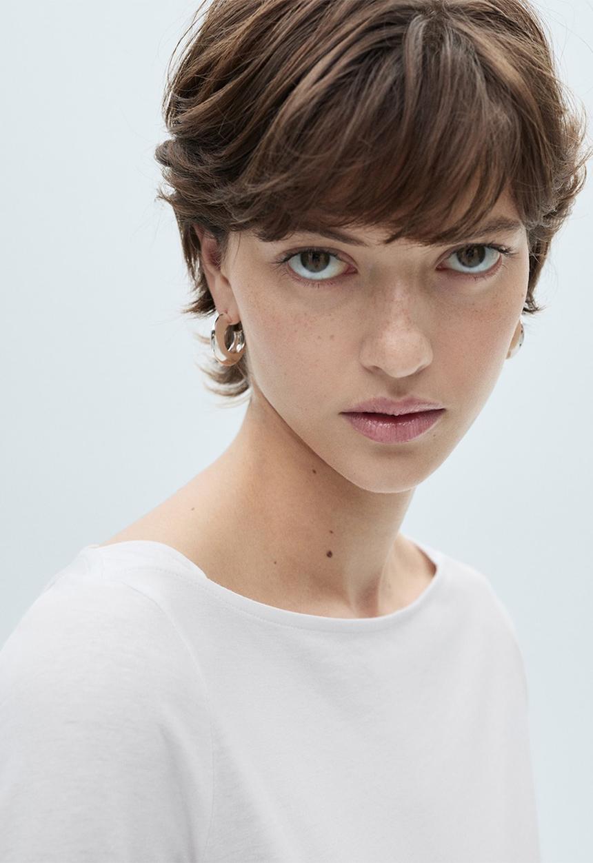 MANGO - T-Shirt Saco - White
