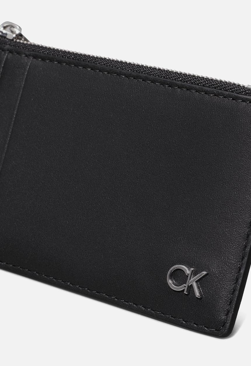 Calvin Klein - Metal Ck N/S Cardholder 6Cc - Ck Black Smooth