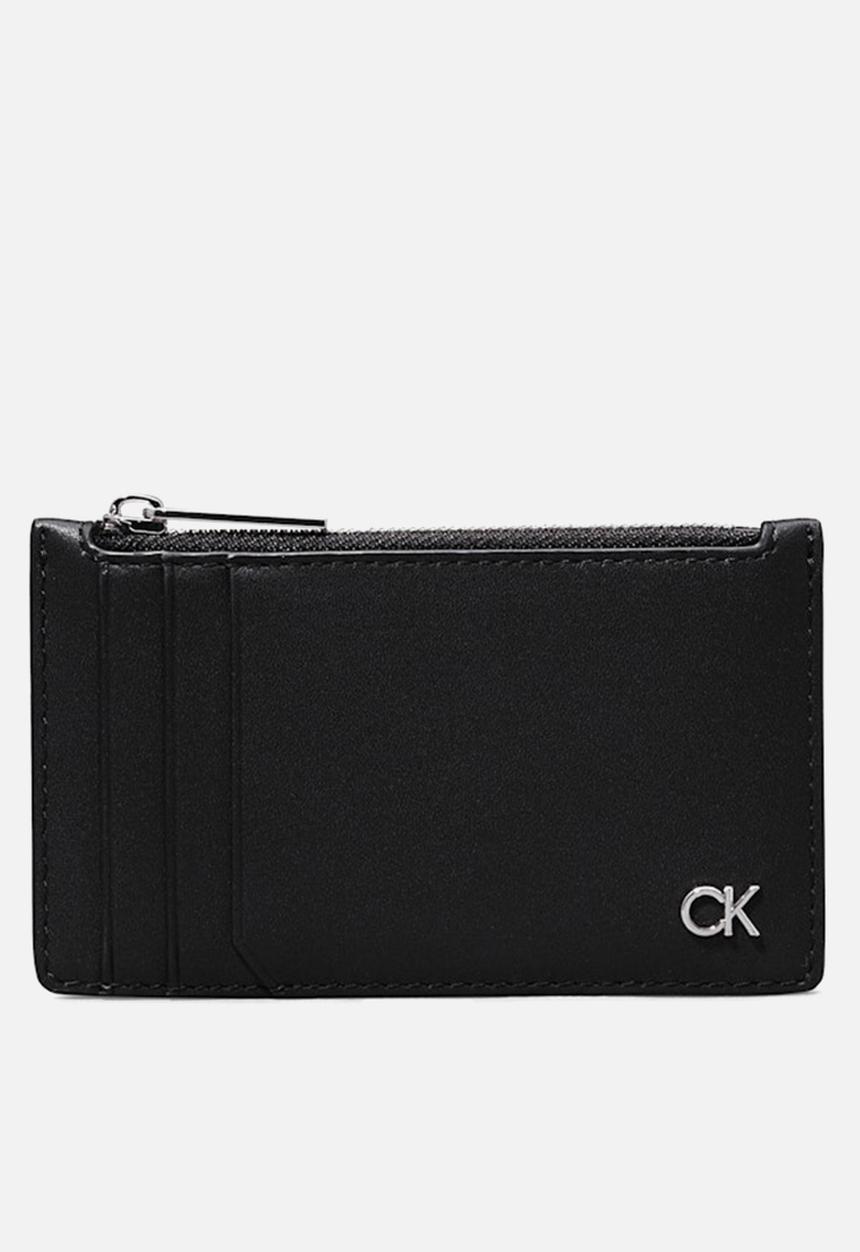 Calvin Klein - Metal Ck N/S Cardholder 6Cc - Ck Black Smooth