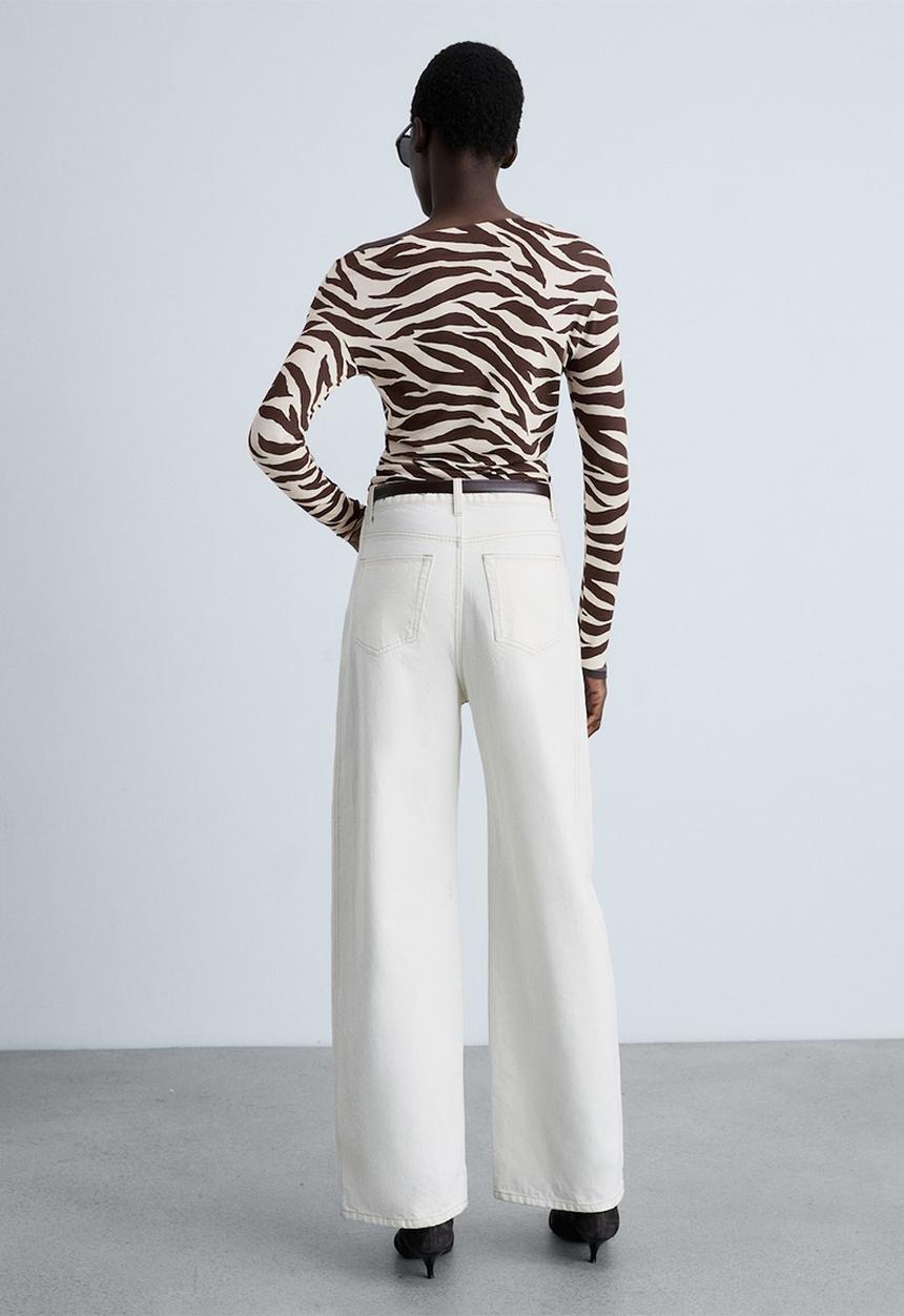 MANGO - T-Shirt Carama - Brown