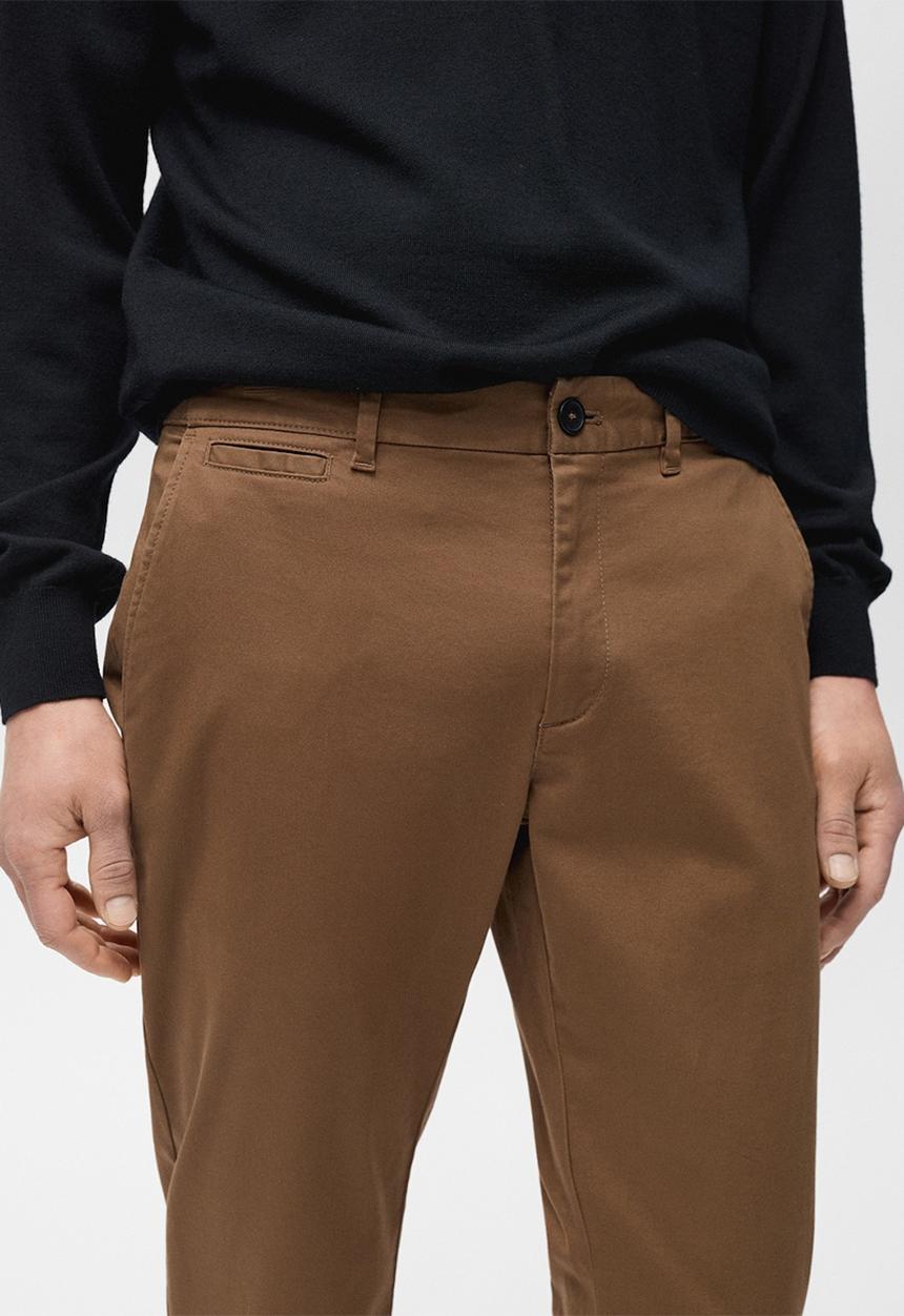 MANGO - Trousers Prato - Brown