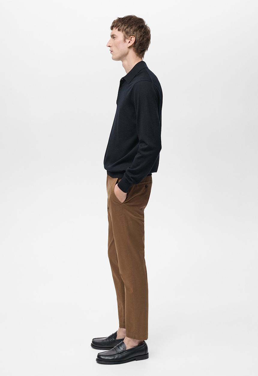 MANGO - Trousers Prato - Brown