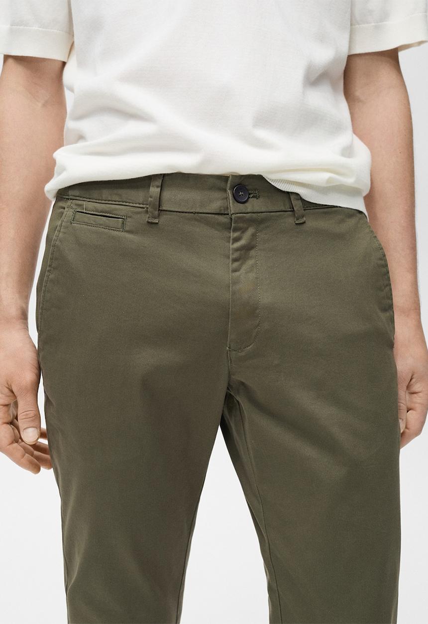 MANGO - Trousers Prato - Khaki