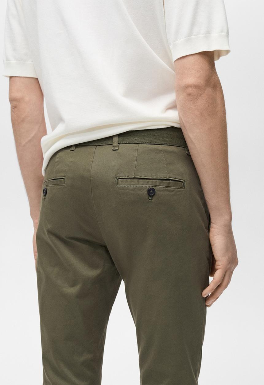 MANGO - Trousers Prato - Khaki