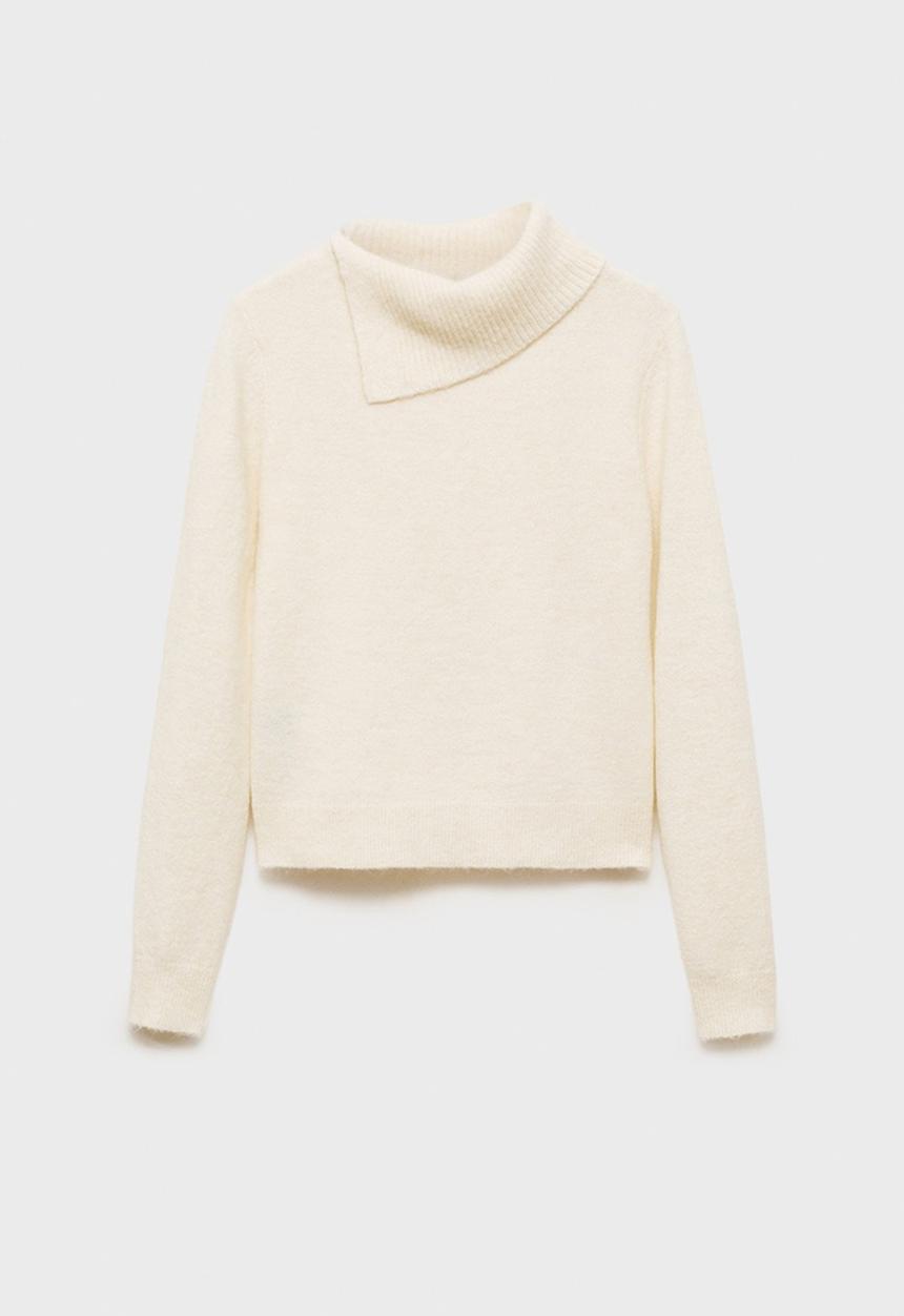 MANGO - Sweater Pulguita - Light Beige