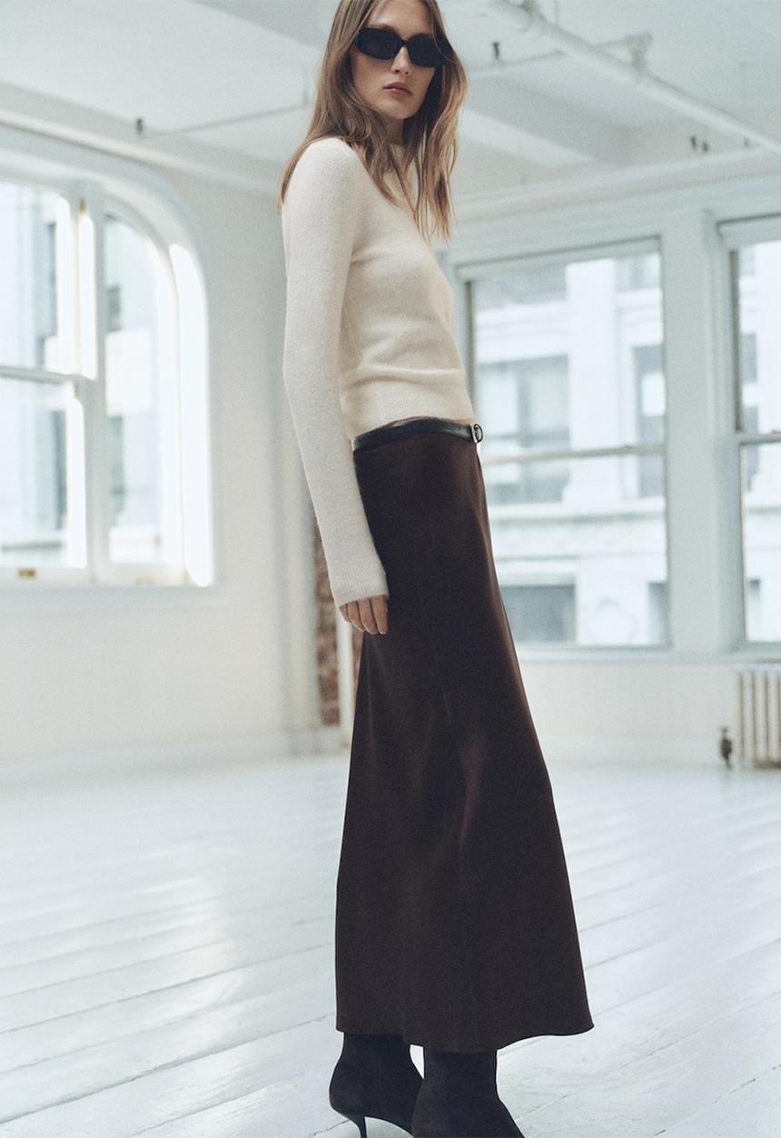 MANGO - Sweater Pulguita - Light Beige