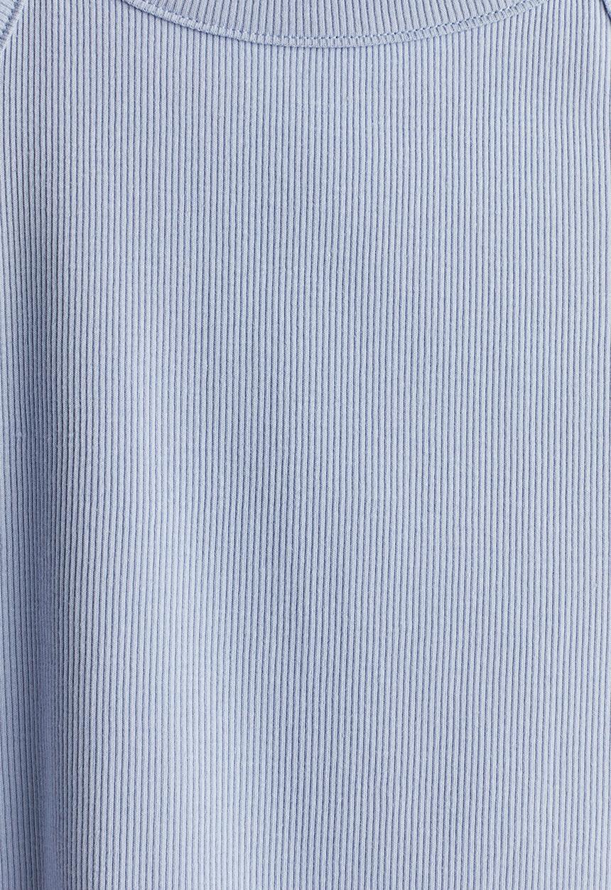H&M - Ribbed strappy top - Blue
