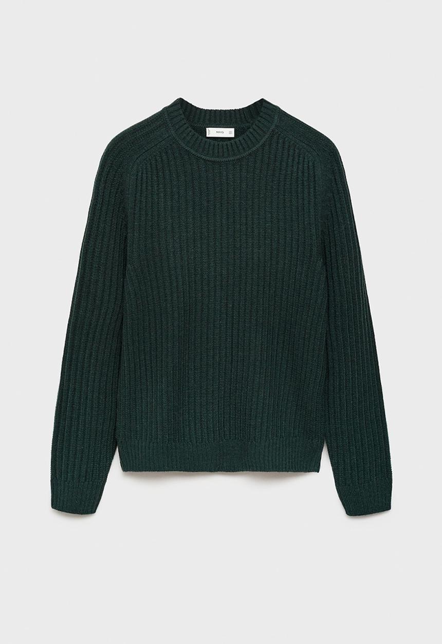 MANGO - Sweater joel - dark green