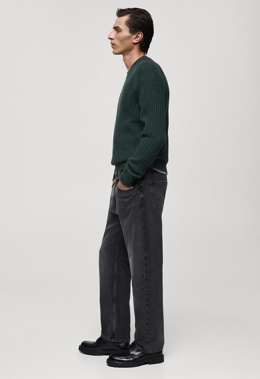 MANGO - Sweater joel - dark green
