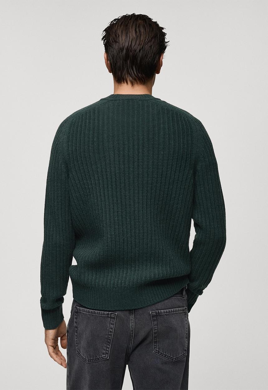MANGO - Sweater joel - dark green