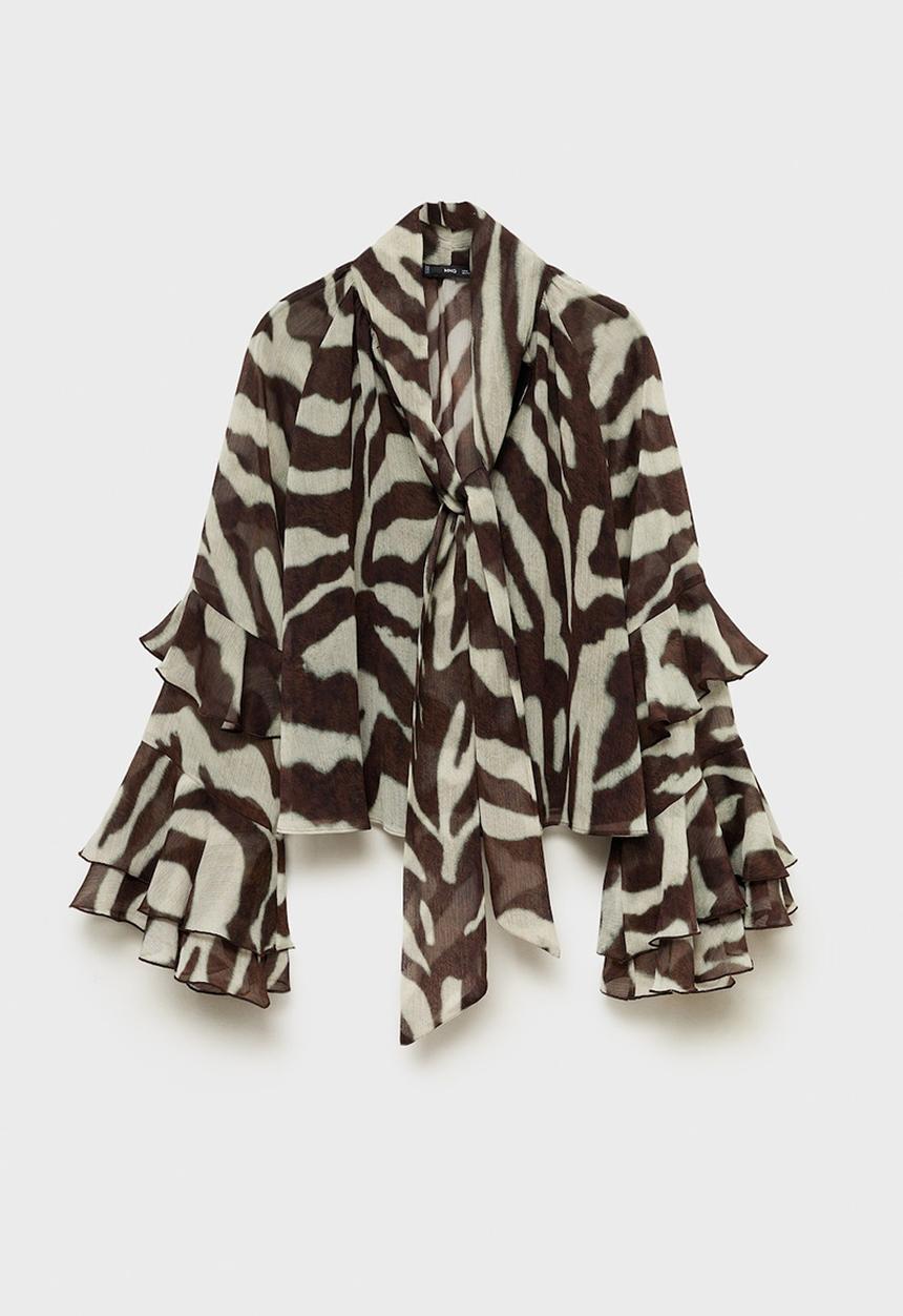 MANGO - Blouse Sonja2 - Brown