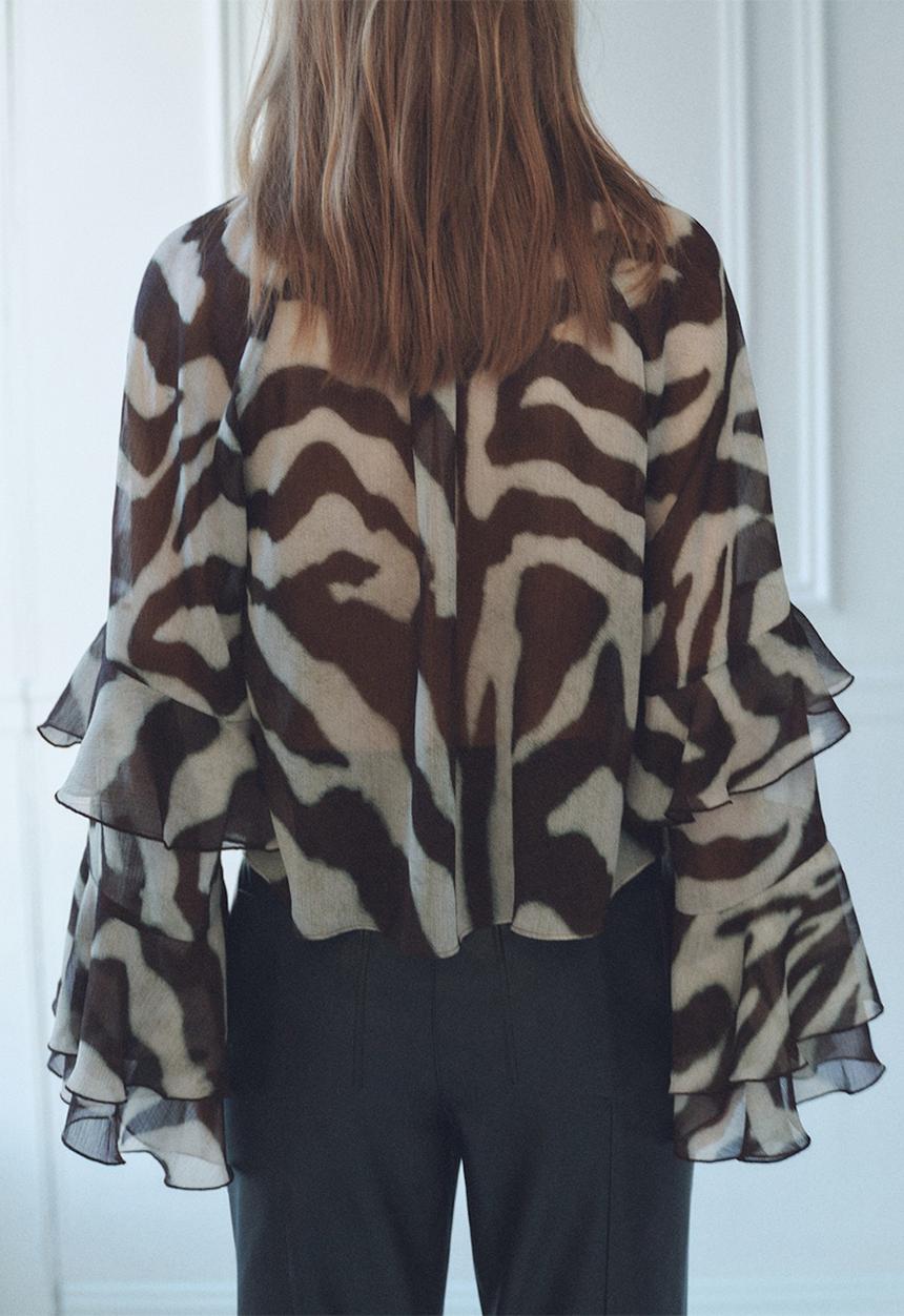 MANGO - Blouse Sonja2 - Brown