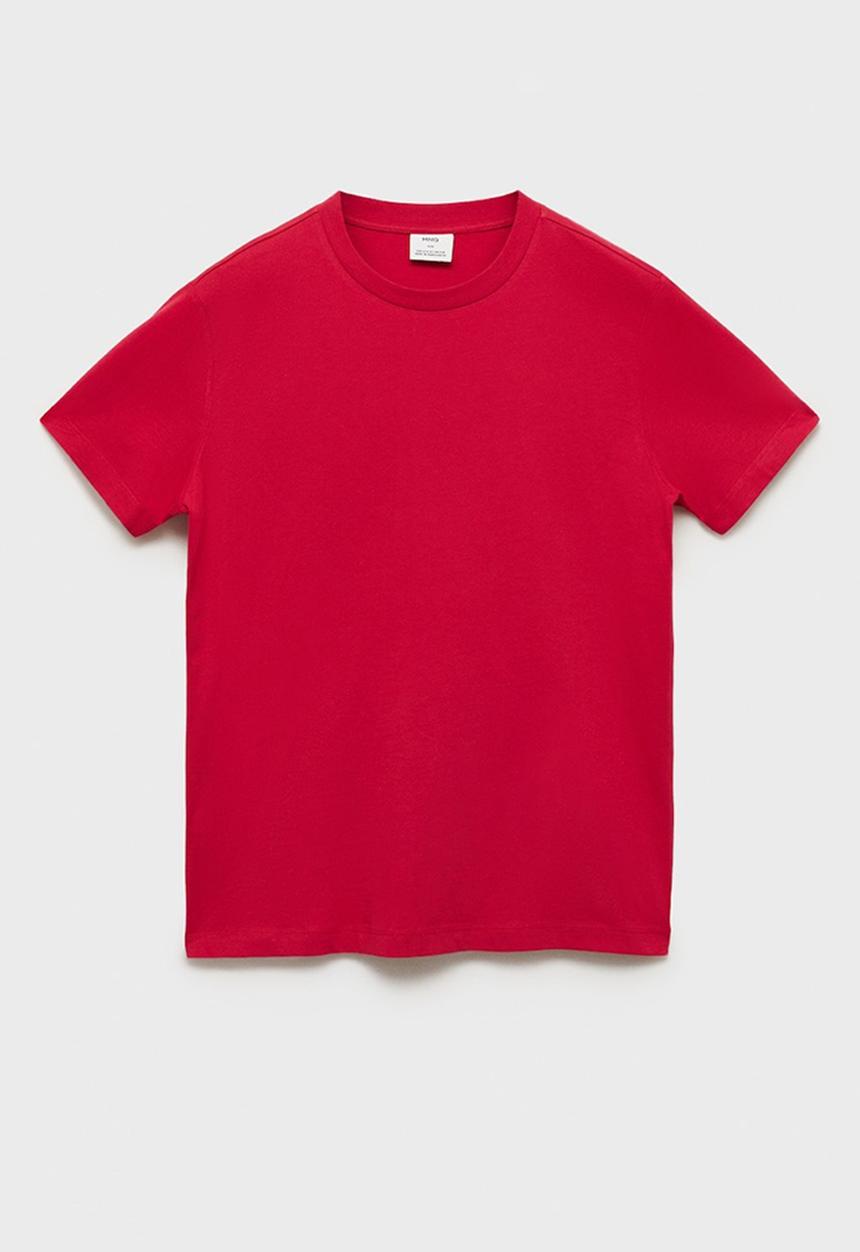 MANGO - T-shirt cherloh-h - red
