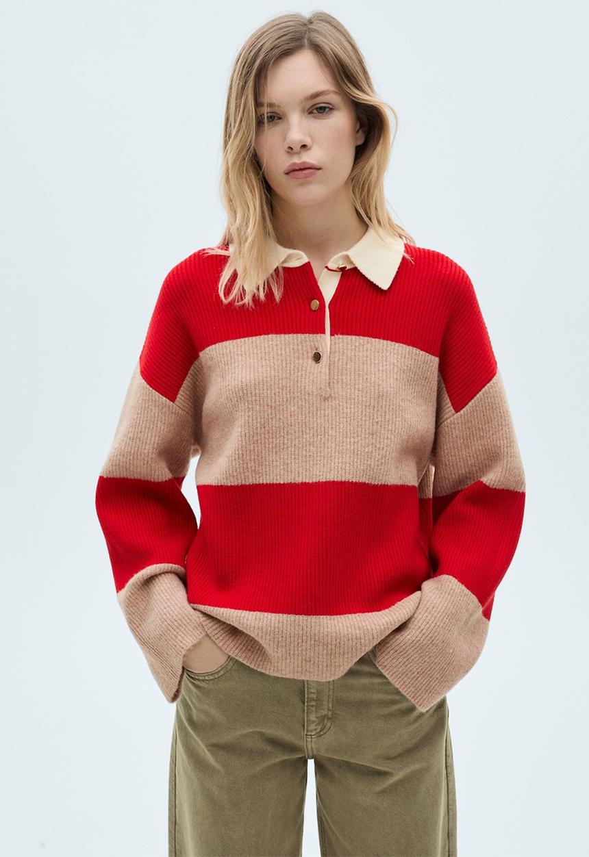 MANGO - Sweater Jama - Red