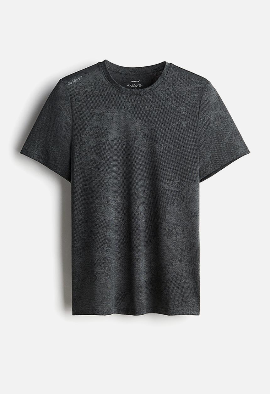 H&M - Regular fit sports top with drymove™ - Black