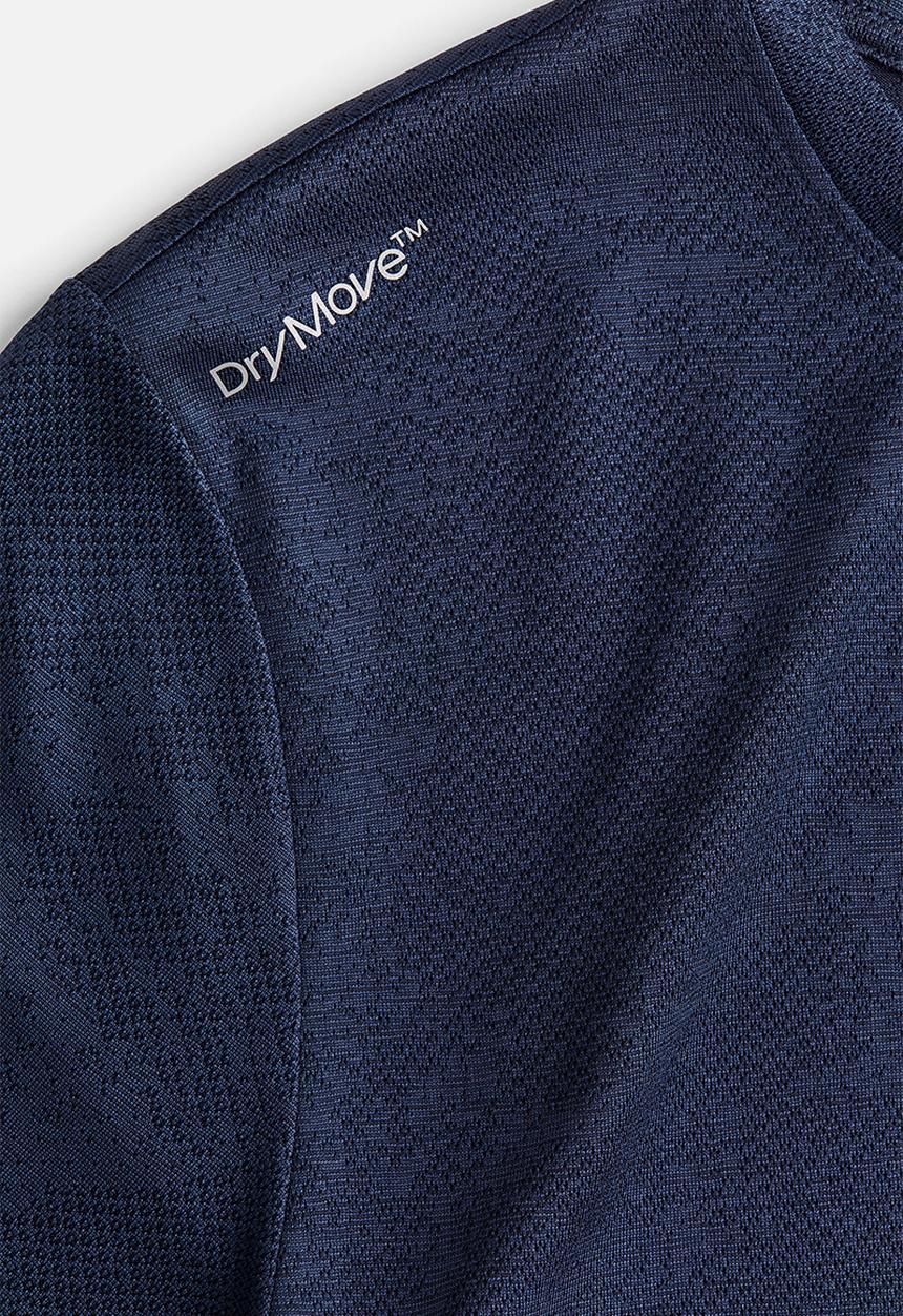 H&M - Regular fit sports top with drymove™ - Dark blue/Patterned