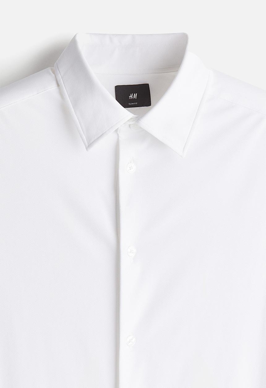 H&M - Slim fit shirt - White