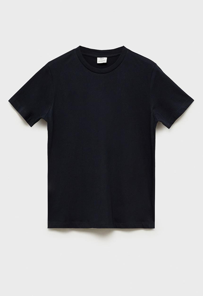 MANGO - T-Shirt Cherlo  -  Navy