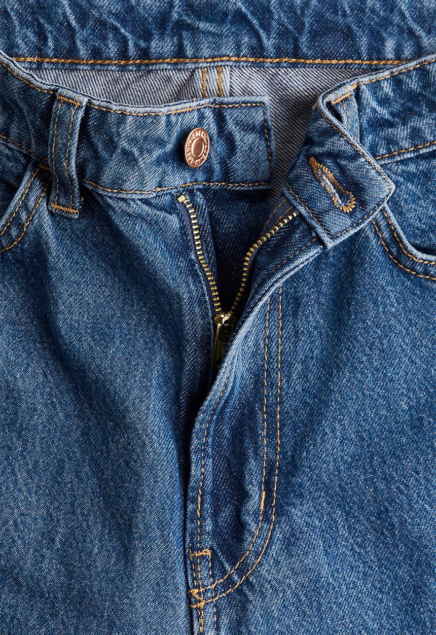 H&M - Wide ultra high jeans - denim blue