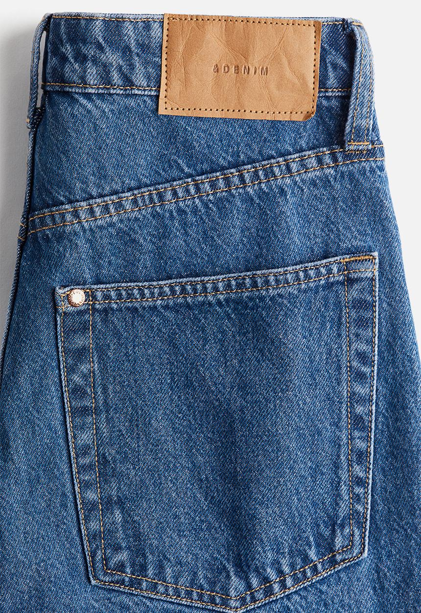 H&M - Wide ultra high jeans - denim blue