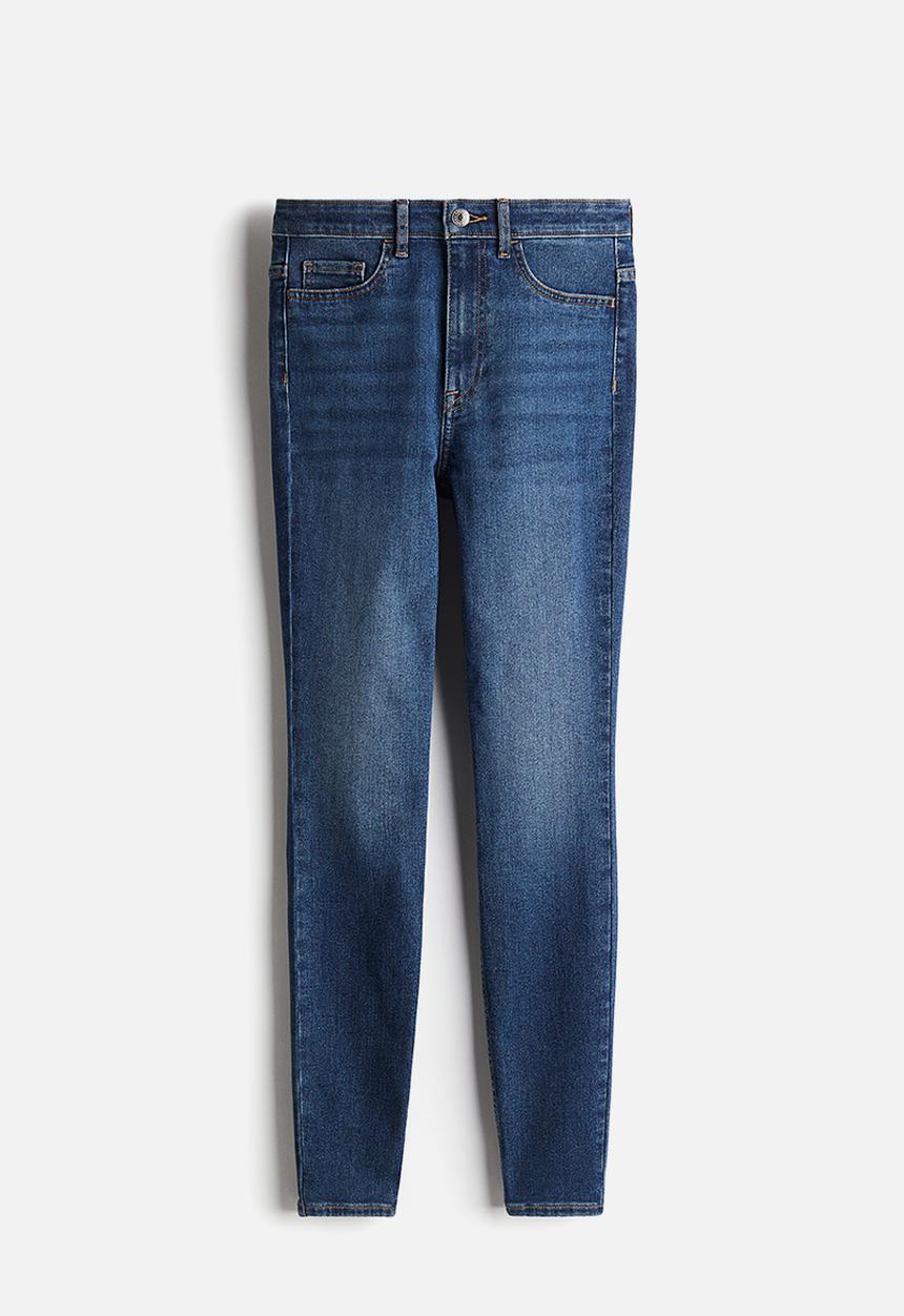 H&M - Ultra high ankle jeggings - denim blue 