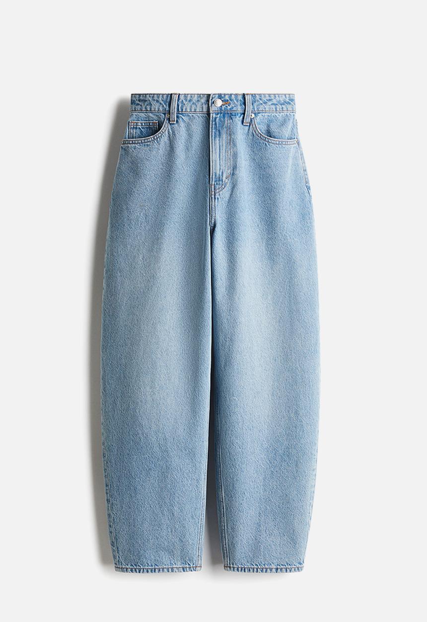 H&M - Barrel high jeans - light denim blue