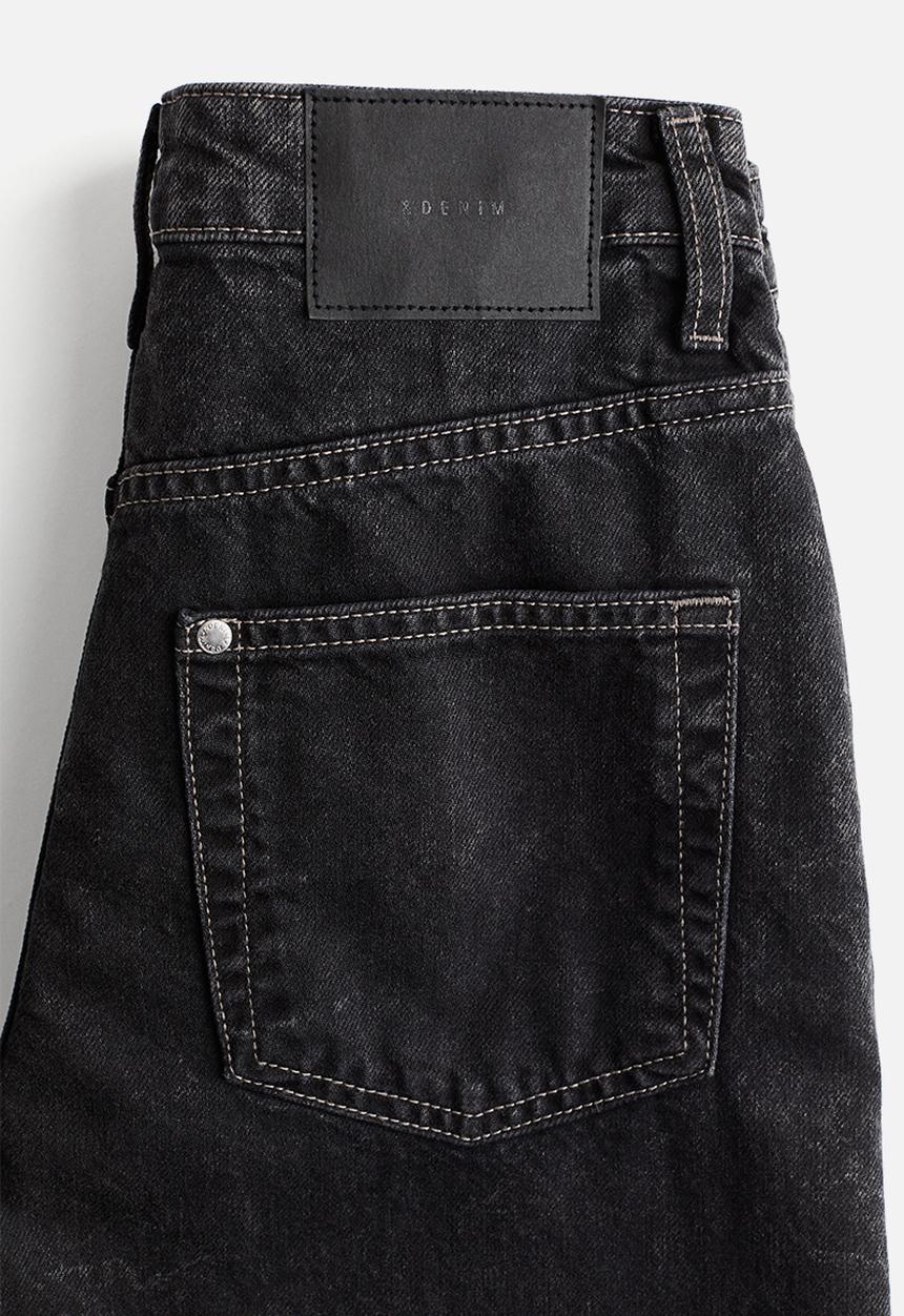 H&M - Baggy high jeans - black