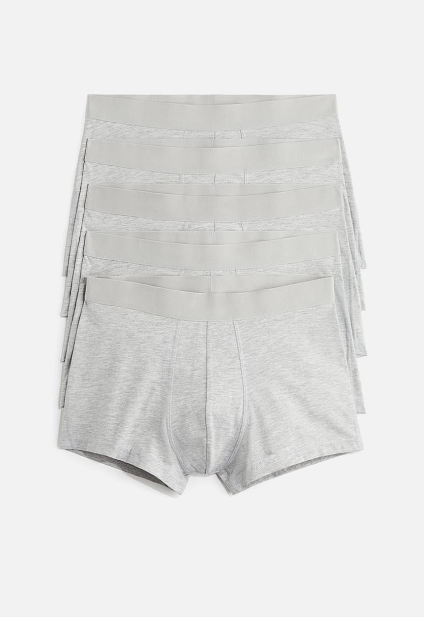 H&M - 5-pack short trunks with lycra® - Grey