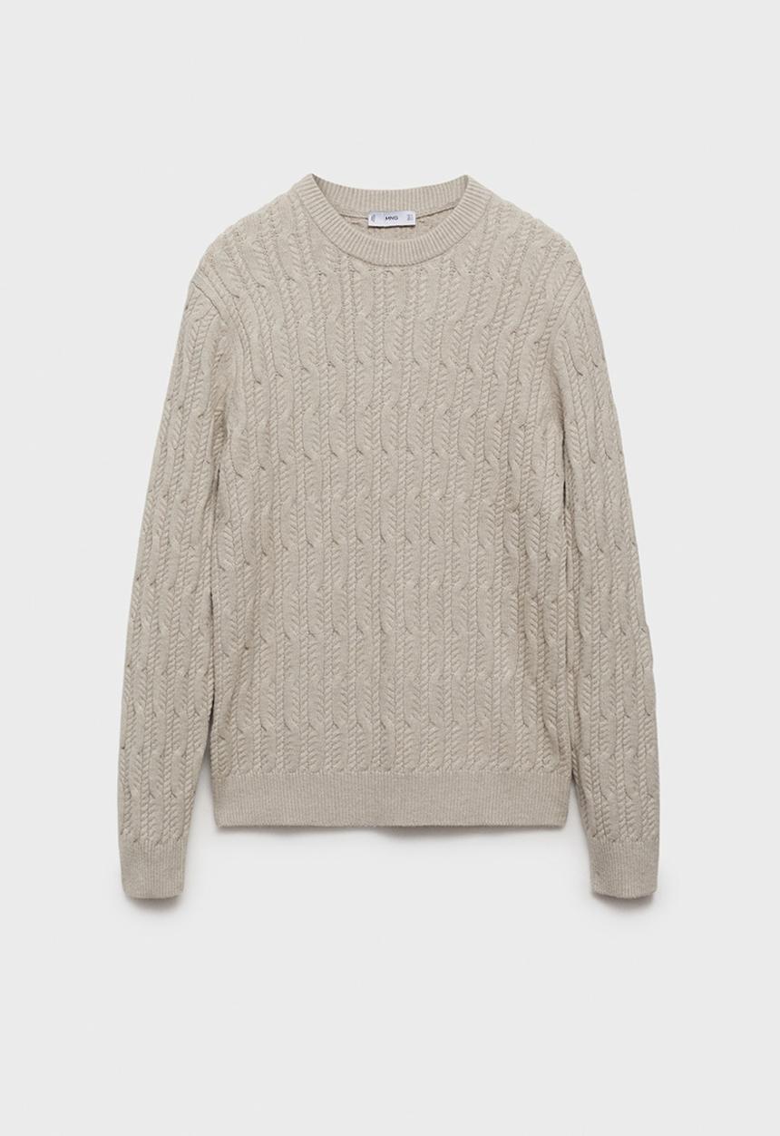 MANGO - Sweater koipe - light grey denim